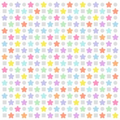 Fototapeta na wymiar The Amazing of Colorful Star Pattern Wallpaper