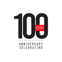 100 Years Anniversary Celebrating Vector Template Design Illustration