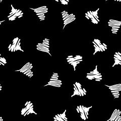 Seamless Modern grunge heart hand drawn set, great design for any purposes. Hand drawn doodle grunge heart set. Modern vector design. Seamless vector tile pattern. Doodle illustration