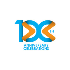 100 Years Anniversary Celebrating Vector Template Design Illustration