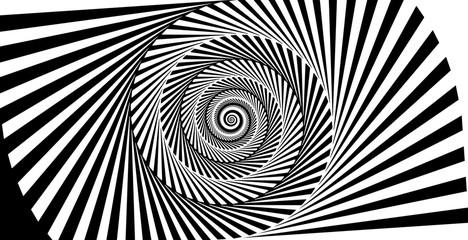 Naklejka premium beautiful spiral twirl shape abstract background in black and white tone color