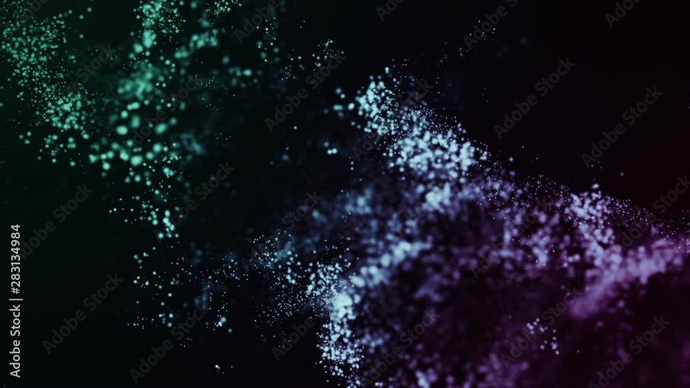 Wall mural abstract particle background.