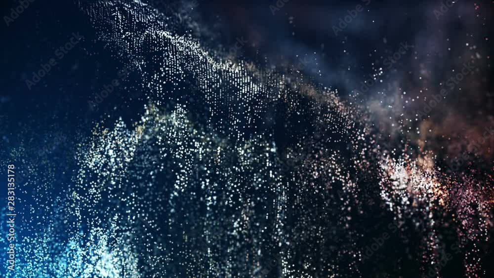 Wall mural abstract particle background.