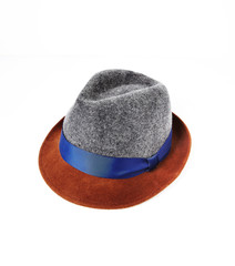 felt hat on a white background.
