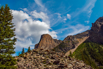 rocks and blue sky