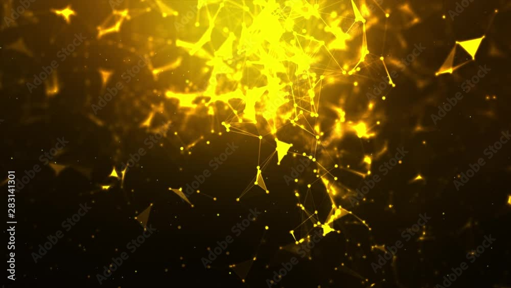 Poster abstract background futuristic dot point and connection line for network cyber technology concept wi