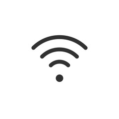 Wifi icon. Vector wlan access, wireless wifi hotspot signal sign, icon, symbol. Vector illustration isolated on white background.