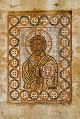Fototapeta na wymiar Mosaic at Church of Jacob's well