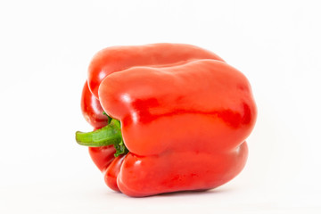 Red pepper on a white background