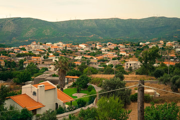 Fototapeta na wymiar The entire village of Zakari in northern greece