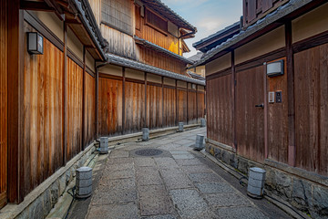 京都東山 石塀小路の風景