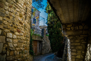 Aiguèze, Gard, Occitanie, France.