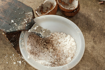 flour in a bowl