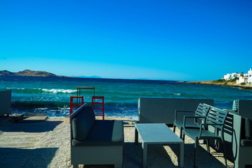 The beaches of Paros island