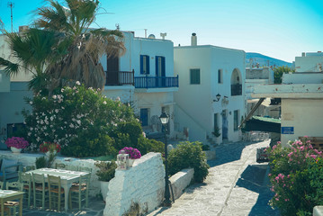 Fototapeta premium The main buildings of Paros island