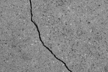  Crack on a concrete surface in Los Angeles for interior design.
