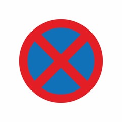 No parking sign vector