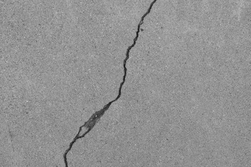  Crack on a concrete surface in Los Angeles for interior design.
