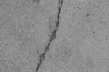 Crack on a concrete surface in Los Angeles for interior design.