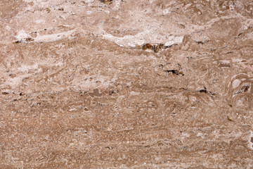 New hard travertine background in attractive brown tone as part of your design. High quality texture in extremely high resolution. 50 megapixels photo.