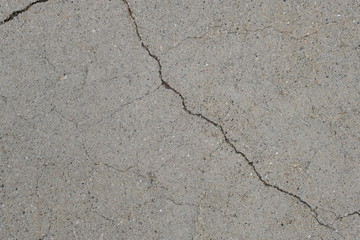  Crack on a concrete surface in Los Angeles for interior design.