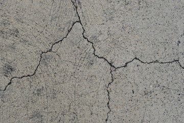  Crack on a concrete surface in Los Angeles for interior design.