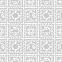 Ethnic boho seamless pattern. Lace. Embroidery on fabric. Patchwork texture. Weaving. Traditional ornament. Tribal pattern. Folk motif. Can be used for wallpaper, textile, wrapping, web. 
