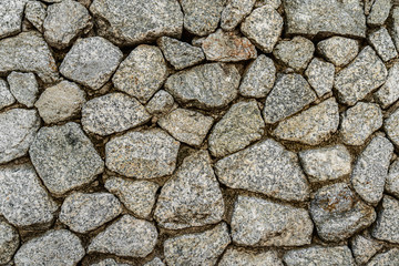Stone wall background, old brick texture pattern for decoration, industrial Construction business concept