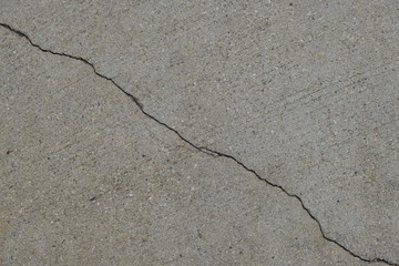  Crack on a concrete surface in Los Angeles for interior design.