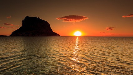 Monemvasia island at morning, Greece