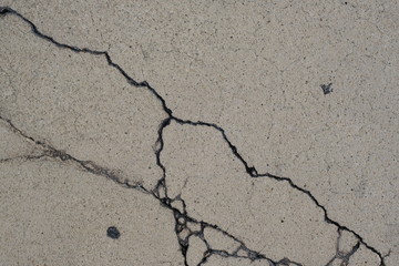 Obraz premium Crack on a concrete surface in Los Angeles for interior design.
