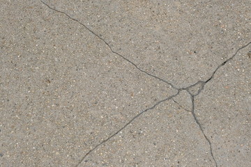  Crack on a concrete surface in Los Angeles for interior design.