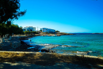 The beaches of Paros island