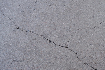  Crack on a concrete surface in Los Angeles for interior design.