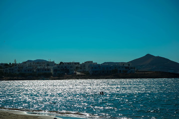 Fototapeta na wymiar The beaches of Paros island