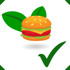 Plant based Meat with hamburger