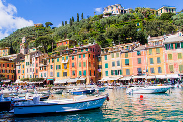 Portofino, an Italian famous holiday resort.