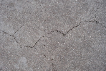  Crack on a concrete surface in Los Angeles for interior design.