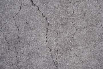  Crack on a concrete surface in Los Angeles for interior design.