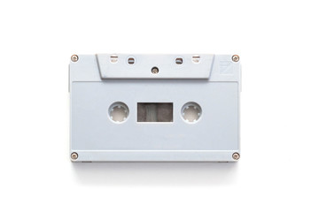 audio cassette isolated on white background