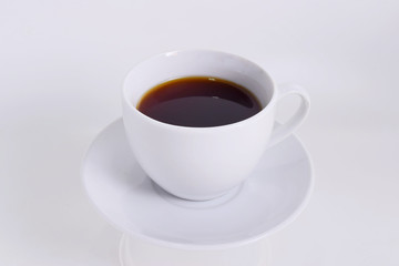Black Coffee isolated on white background