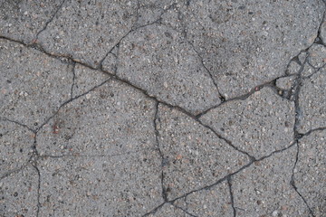  Crack on a concrete surface in Los Angeles for interior design.