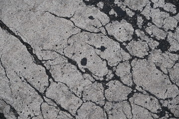  Crack on a concrete surface in Los Angeles for interior design.