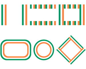 Fahnen von Irland mit Textfreiraum