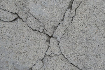  Crack on a concrete surface in Los Angeles for interior design.