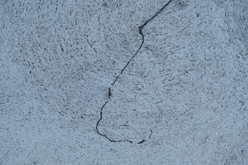  Crack on a concrete surface in Los Angeles for interior design.