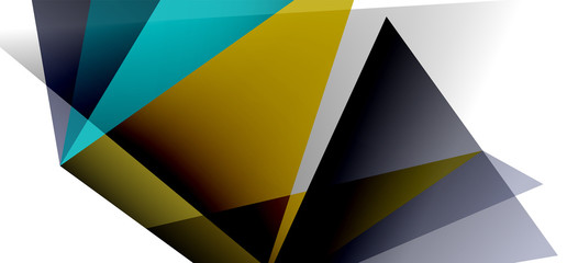 Vintage abstract template with triangle mosaic composition vecton white background. Simple design background. Modern flat design. Beautiful vector pattern.