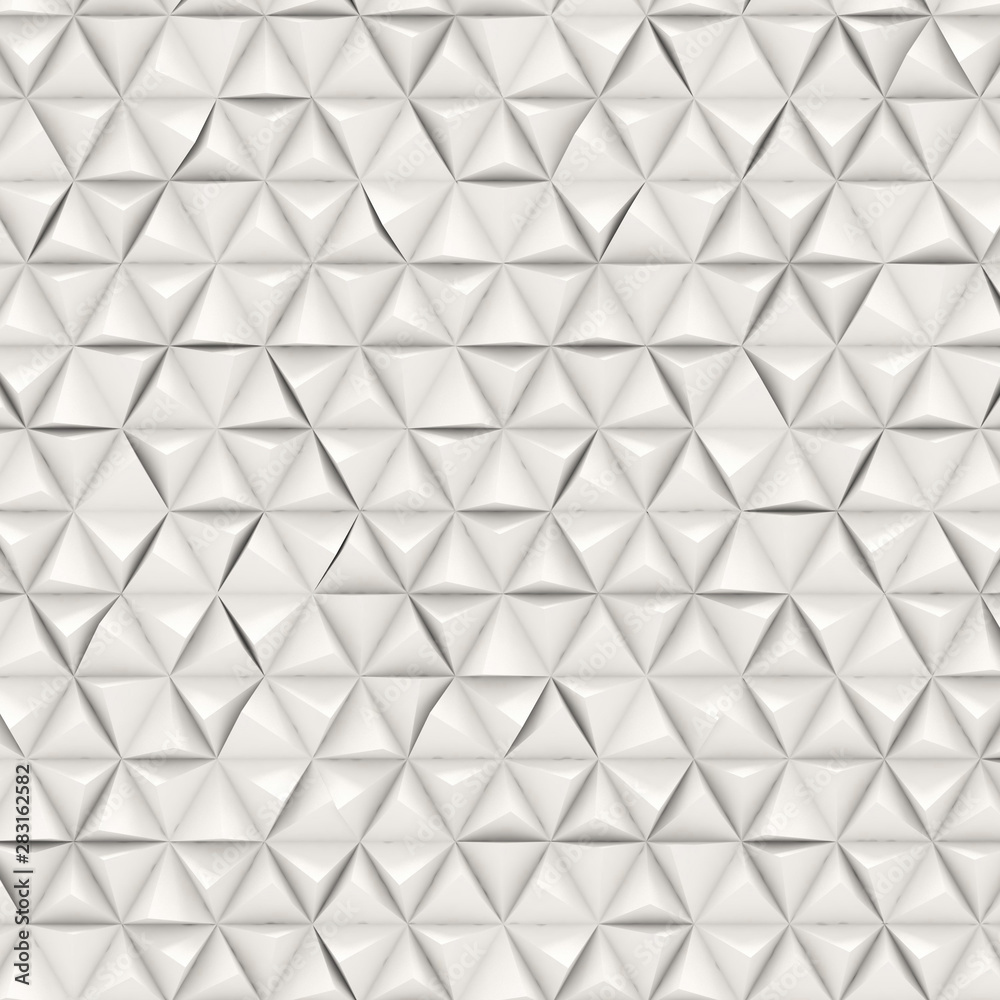 Poster illustration of 3d parametric pattern