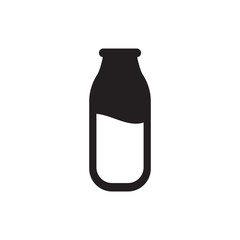 bottle milk icon vector design template