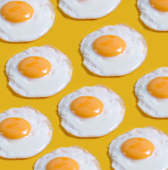 fried eggs with bacon